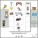 Sammansatta ord – vik en flik - bild 1