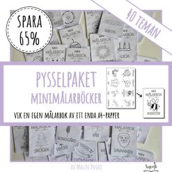 Pysselpaket minimålarböcker