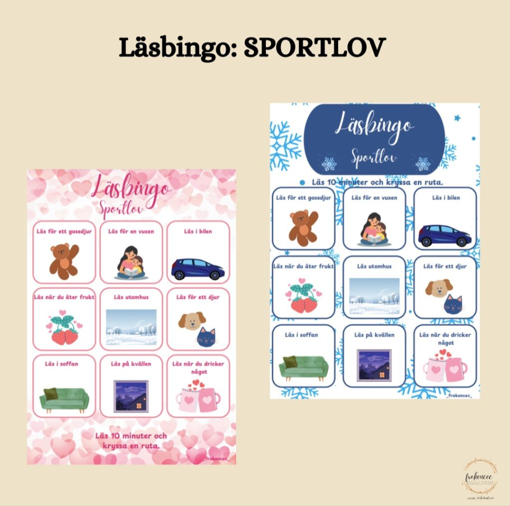 Läsbingo: SPORTLOV