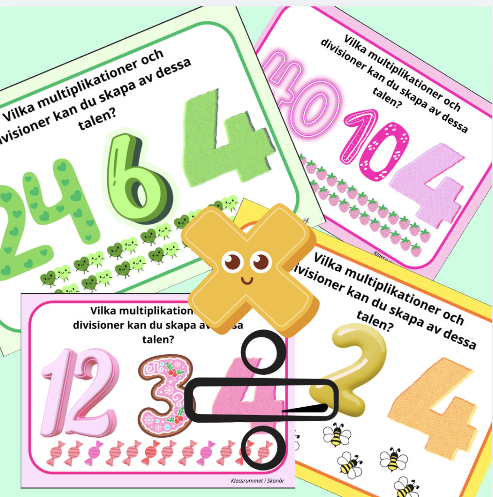 4.ans tabell -sambandet mella multiplikation och division