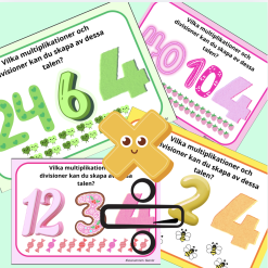 4.ans tabell -sambandet mella multiplikation och division