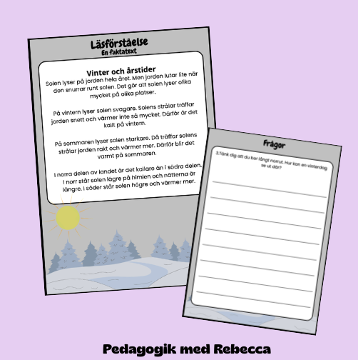 Läsförståelse vinter & årstider