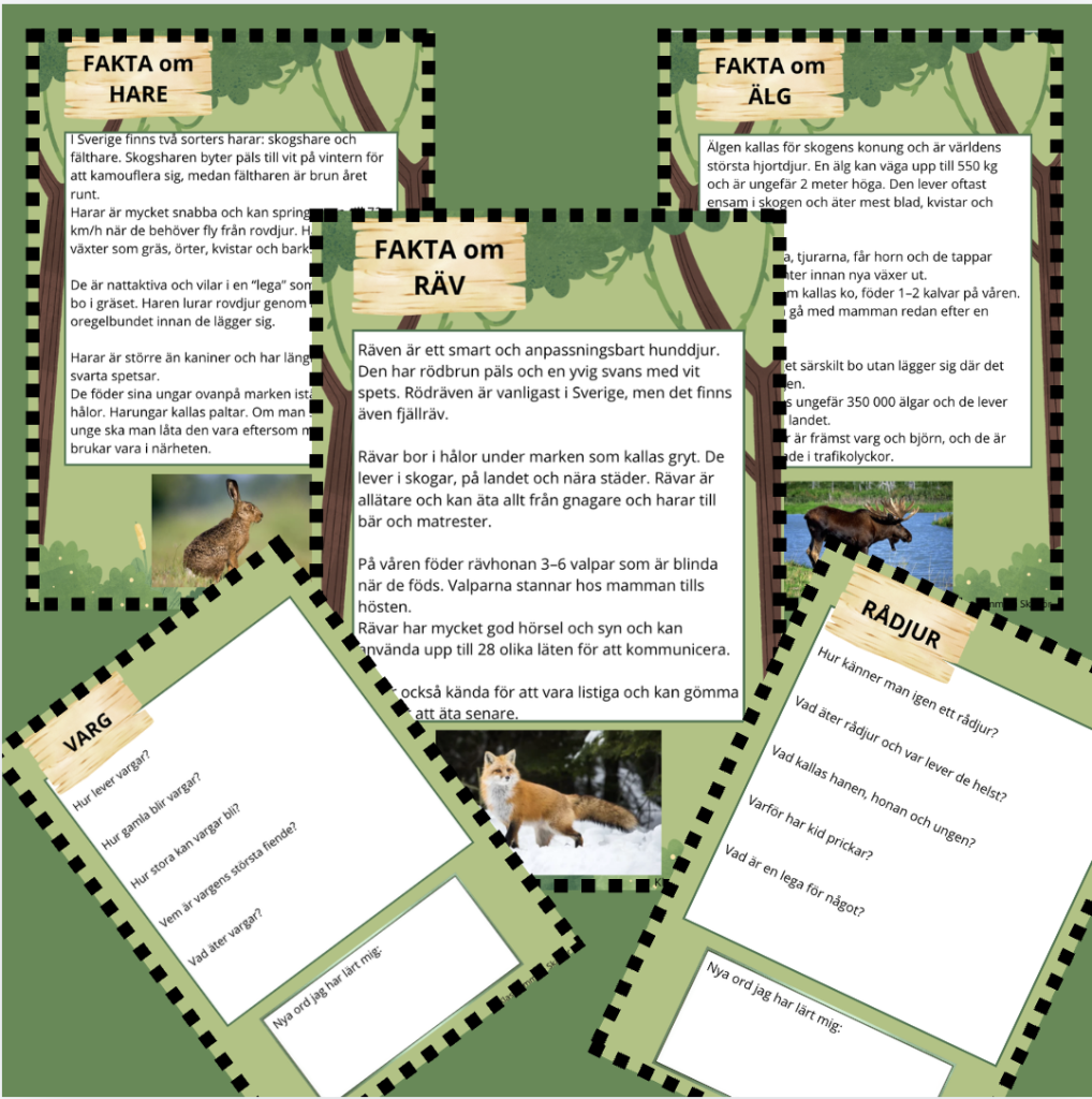 Vilda däggdjur i Sverge