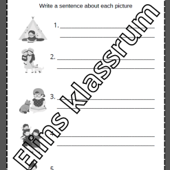 Skriva enkla meningar sv/eng