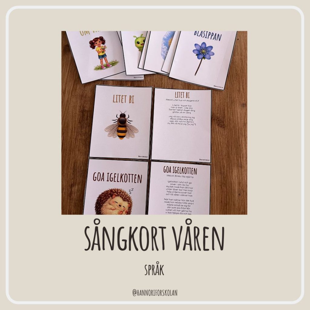 Sångkort våren