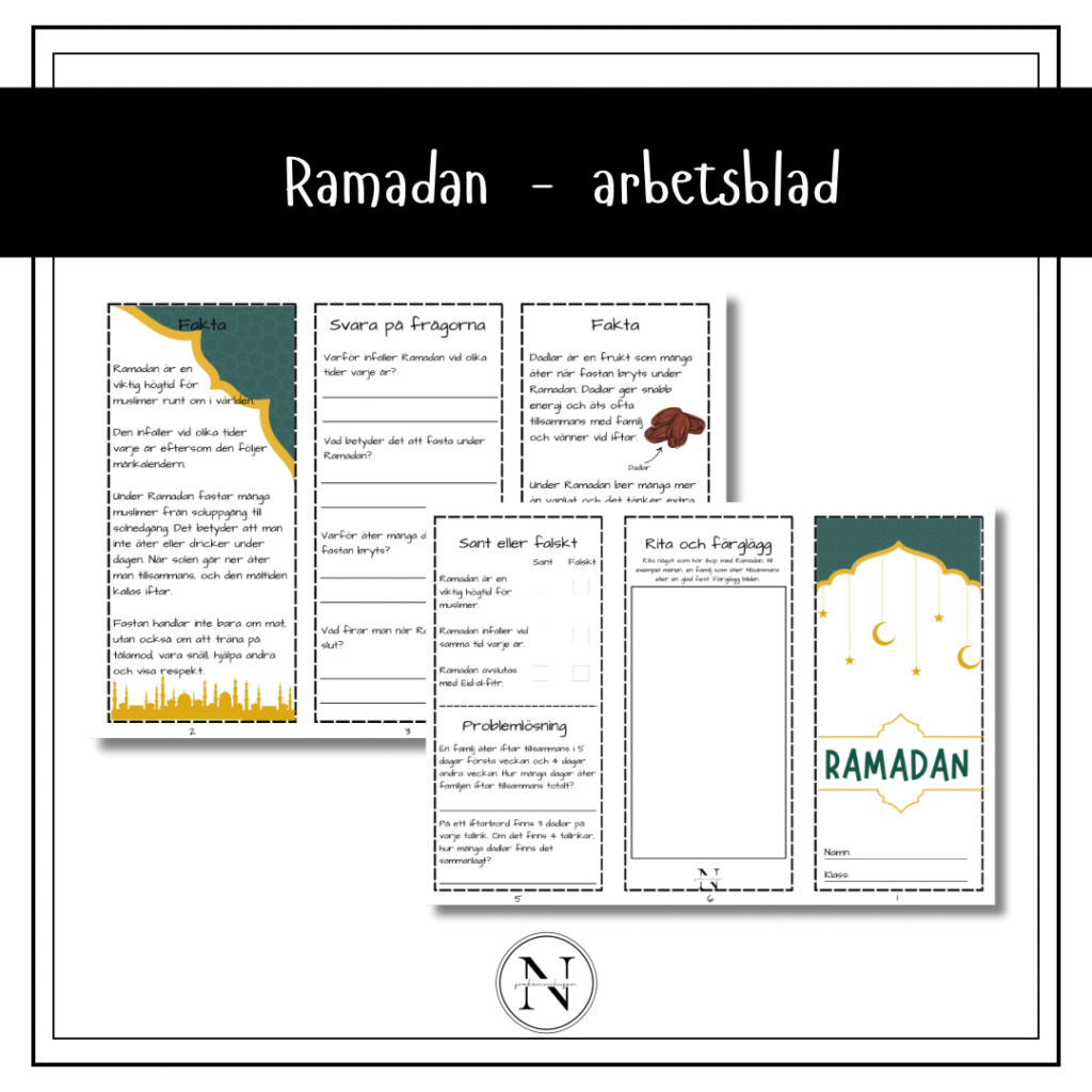 Ramadan arbetsblad