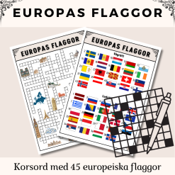Europas Flaggor - Korsord