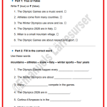 Worksheet: Olympic Games 2026 - bild 3