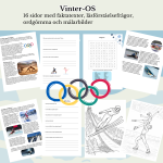 Olympiska spelen Vinter-OS arbetshäfte - bild 1