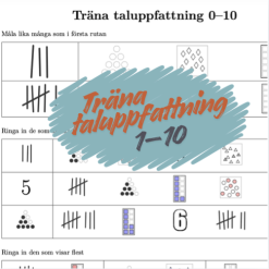 Träna taluppfattning 0–10 – strukturerade övningar