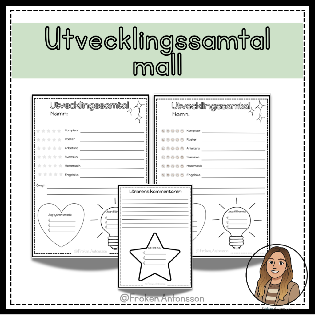 Utvecklingssamtal mall