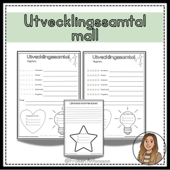 Utvecklingssamtal mall
