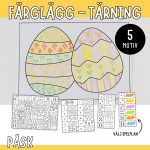 Färglägg med tärning – Påsk - bild 1