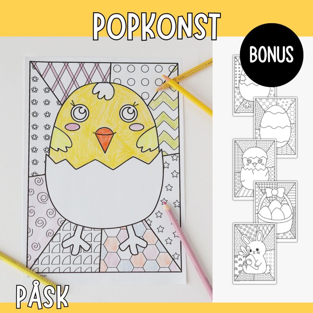 Påsk – Målarbilder popkonst