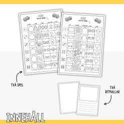 Rita påskhare & påskkyckling med tärning, Kreativt påskpyssel