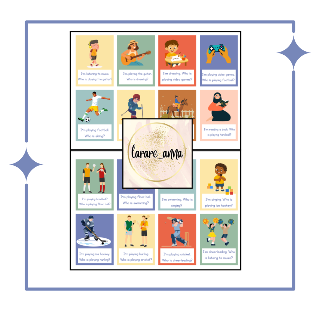 Engelskaspel: Hobbies