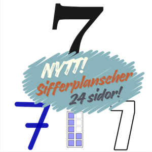 Siffror och taluppfattning 0–10: sifferplanscher och arbetshäfte