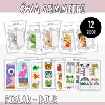 Öva symmetri – Pixelbilder tema djur - bild 1