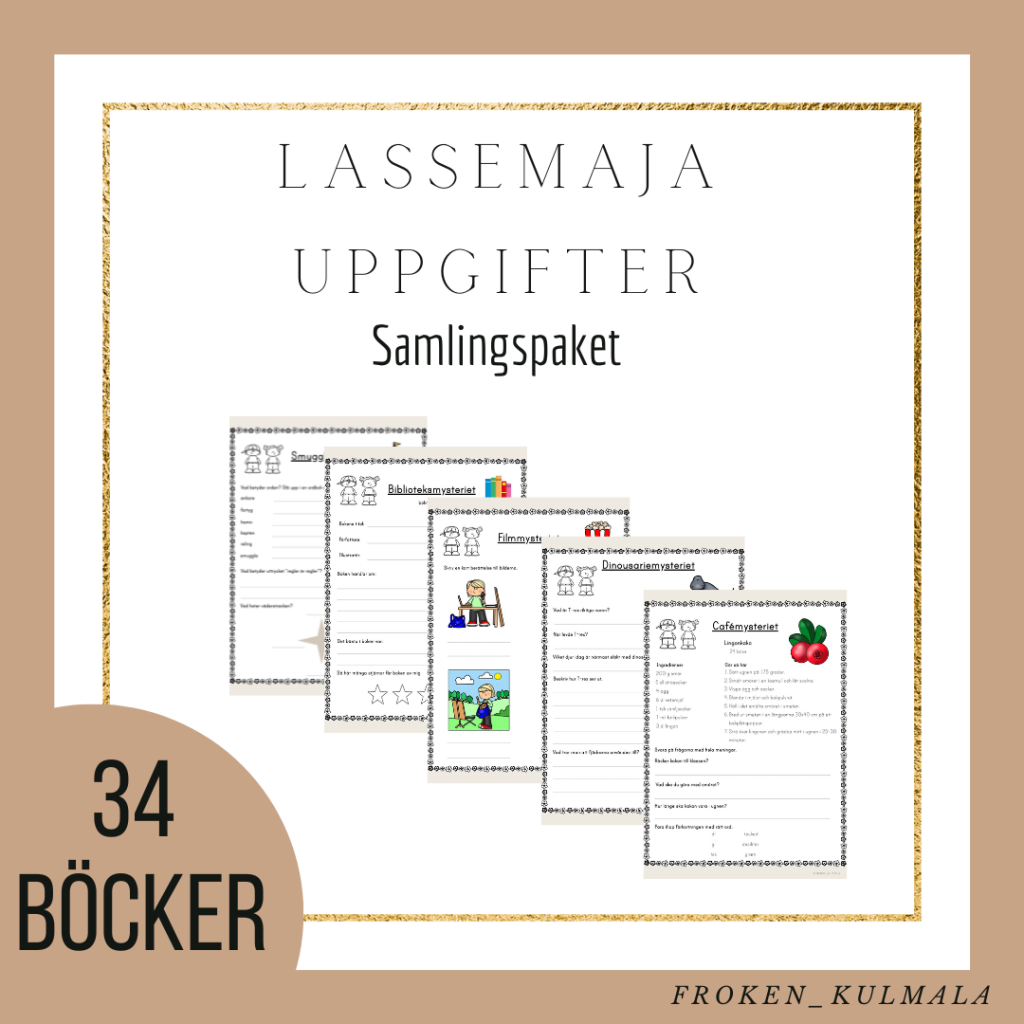 LasseMaja arbetsblad – samlingspaket