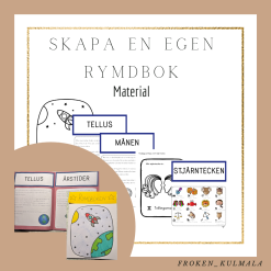 Skapa en rymdbok - material