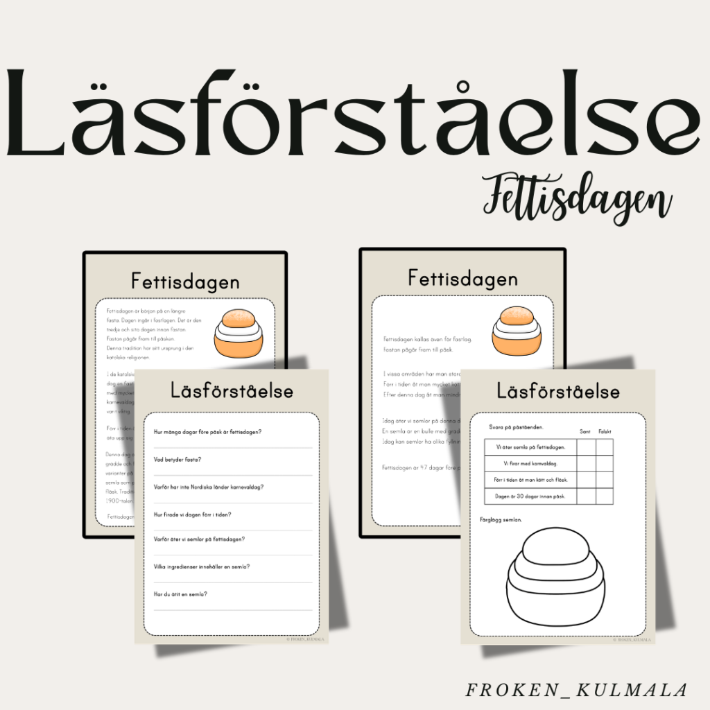Läsförståelse: Fettisdagen