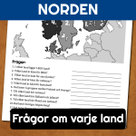 Norden – karta, frågor och ordsökning - bild 4