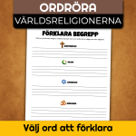 Världsreligionerna – Ordröra och ordförklaring - bild 3