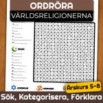 Världsreligionerna – Ordröra och ordförklaring - bild 1