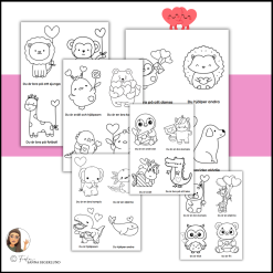 Vänliga kort – färglägg och sprid glädje