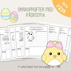 Påsk - Skrivuppgifter med påsktema - Fortsätt den påbörjade meningen.