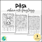 Räkna och färglägg – Påsk - bild 1