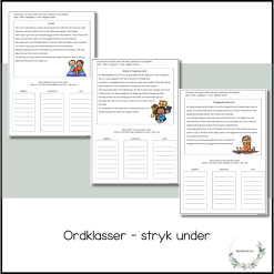 Ordklasser - stryk under