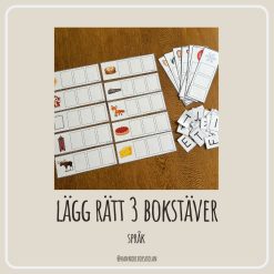 Lägg rätt 3 bokstäver