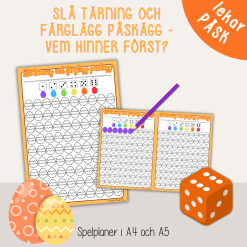 Påsk - Tärningsspel med påsktema