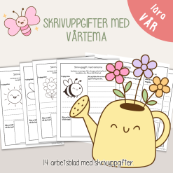 Vår - Skrivuppgifter med vårtema - Fortsätt den påbörjade meningen.