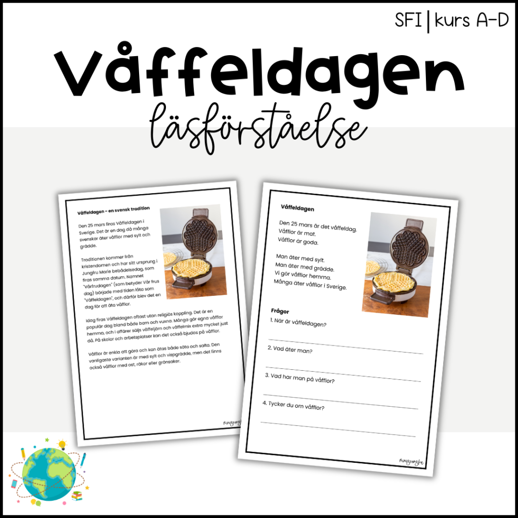 Våffeldagen – Läsförståelse