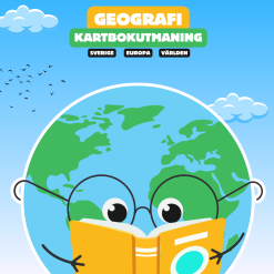 Namngeografi med kartbok – Sverige, Europa och Världen