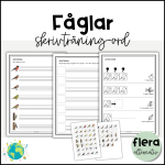 Fåglar – Skriv ord - bild 1