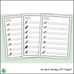 Fåglar – Skriv ord - bild 4