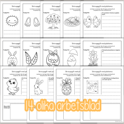 Påsk - Skrivuppgifter med påsktema - Fortsätt den påbörjade meningen.