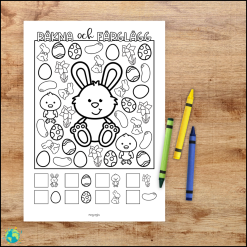 Räkna och färglägg - Påsk