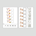 Påsk. Räkna till 10, klippövningar - bild 2