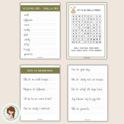 Veckans ord tema snälla ord