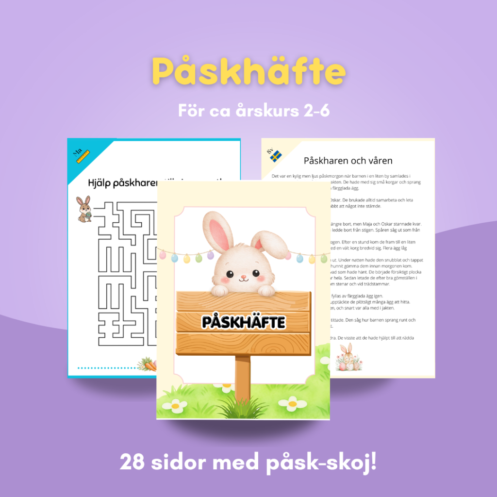 Påskhäfte – | 28 sidor | Blandade ämnen för påskveckan