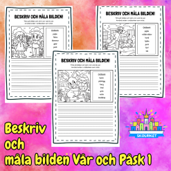 Beskriv och Måla Bilden Vår och Påsk 1