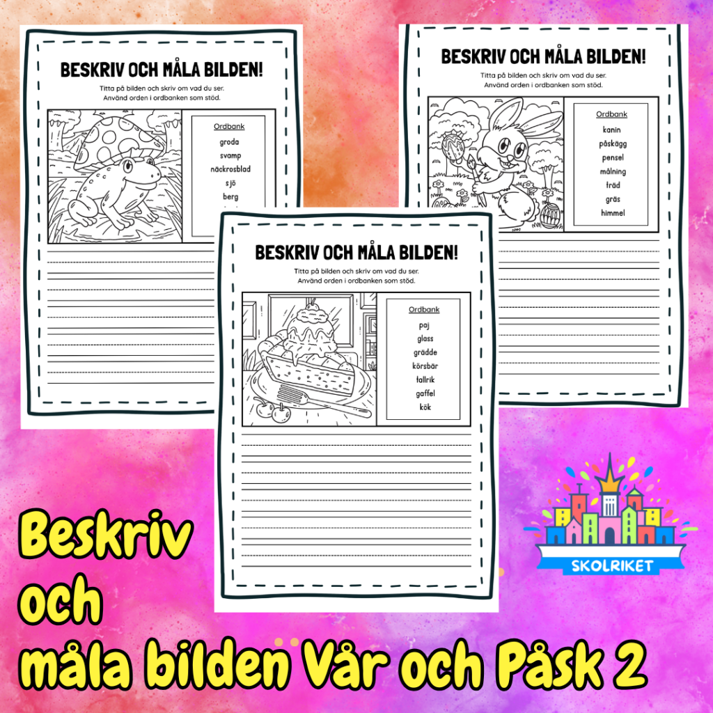 Beskriv och Måla Bilden Vår och Påsk 2
