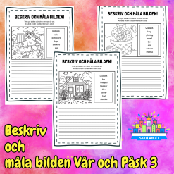 Beskriv och Måla Bilden Vår och Påsk 3