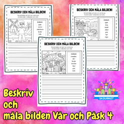 Beskriv och Måla Bilden Vår och Påsk 4