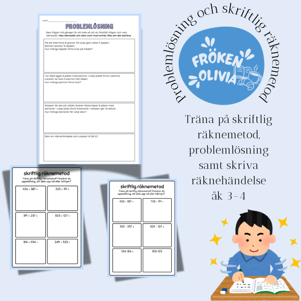 problemlösning och skriftlig räknemetod