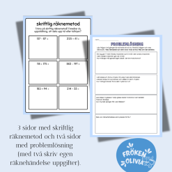 problemlösning och skriftlig räknemetod